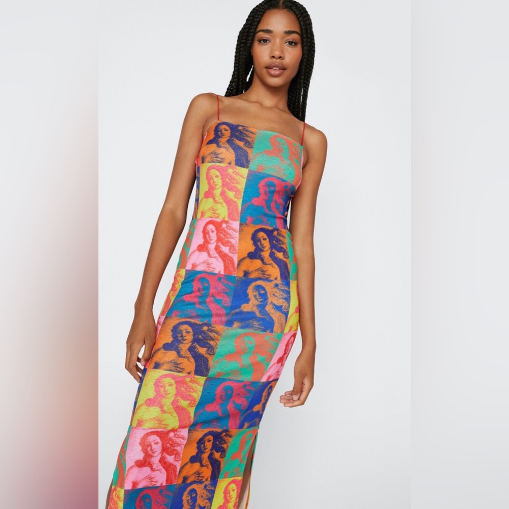 chic postcard renaissance midi dress